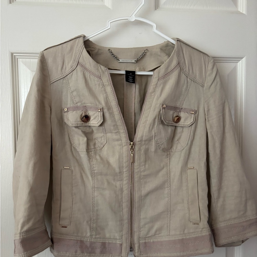 Chic Beige Utility Jacket